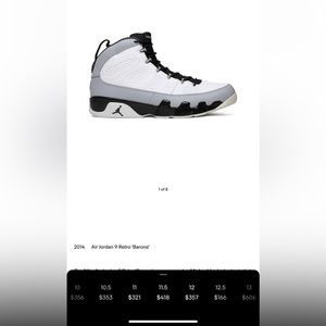 Air Jordan 9 Retro ‘ Barons ‘